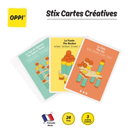 OPPI OPPI Zestaw 24 kart kreatywnych Stix 2+