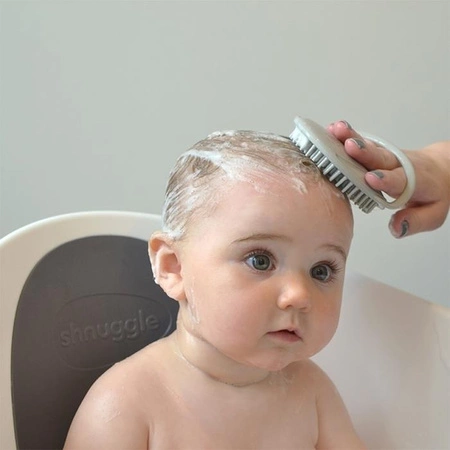 Shnuggle Szczotka Silikonowa do Włosów dla Niemowląt Grey