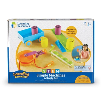 Maszyny Proste, Zestaw edukacyjny z ćwiczeniami, 19 szt.