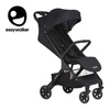 Easywalker Jackey Kompaktowy, samoskładający się wózek spacerowy z torbą transportową Shadow Black