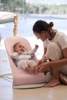 BABYBJORN - leżaczek BALANCE SOFT COTTON/JERSEY - Jasny Różowy/Szary