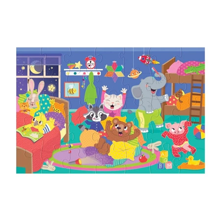 Puzzle podłogowe XXL, świecące w ciemności - Mali Bohaterowie