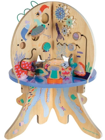 Kostka edukacyjna Przygoda w morskich głębinach 159110-Manhattan Toy, zabawki drewniane