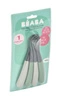Beaba Zestaw 4 łyżeczek silikonowych 4 m+ Mineral grey/Sage green