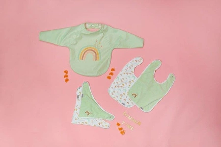 bébé-jou Śliniak z długim rękawem Rainbow Sky 305803