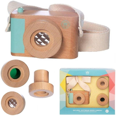 Drewniany aparat fotograficzny Natural Historian 218390-Manhattan Toy, kalejdoskop dla dzieci