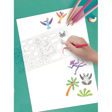 Auzou Rysowanie krok po kroku z szablonami 30842