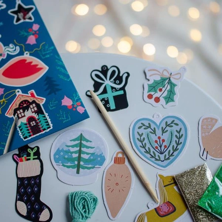 Auzou Zestaw DIY do tworzenia ozdób choinkowych Magiczna zima 16105
