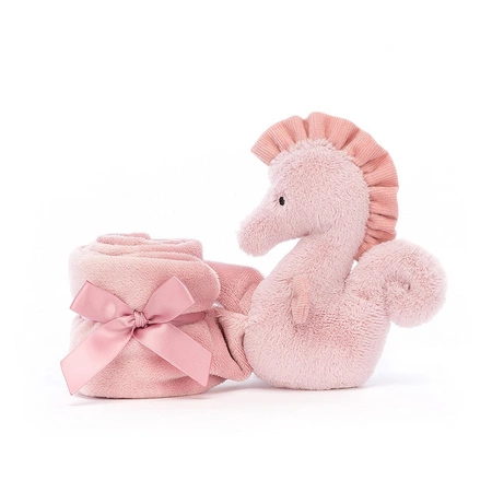 JellyCat Konik Morski Szmatka Przytulanka Pudrowy Róż 34 cm