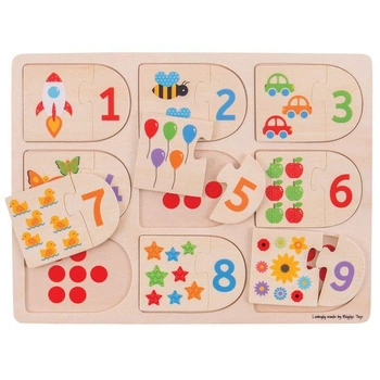 Bigjigs puzzle nauka liczenia