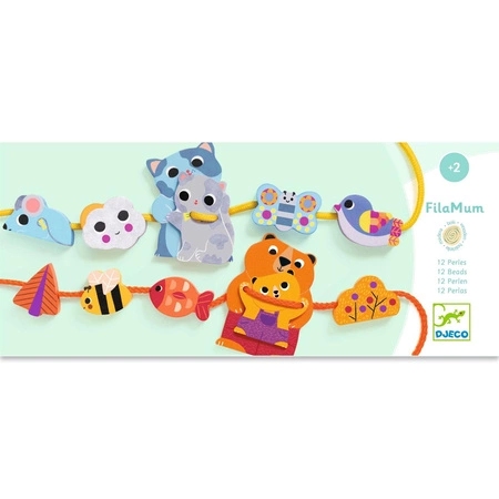 Nawlekanka drewniana MAMY ZWIERZAKI DJ06172