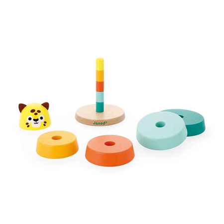 Piramida drewniana Jaguar Tropik 12m+, Janod