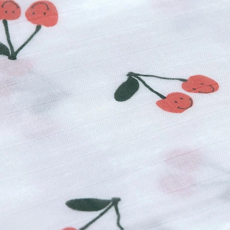 Lassig Bambusowy otulacz kocyk 80x80cm zestaw 3 szt. Happy Fruits Cherry