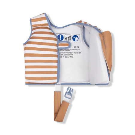 The Swim Essentials Kamizelka do nauki pływania dla dzieci 18-30 kg Softlines Brown