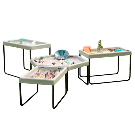 MASTERKIDZ Sześciokątny Stolik Do Zabawy Piaskiem i Wodą Regulowany