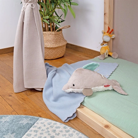 Zabawka rozwojowa Delfin szeleścik grzechotka gryzaczek piszczałka sigikid