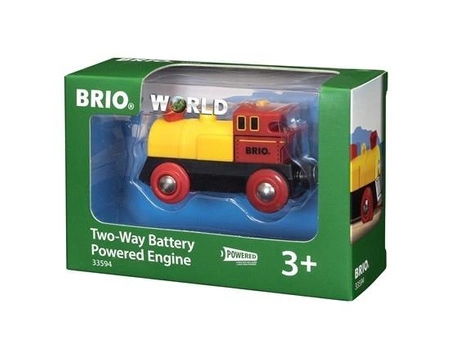 BRIO World Lokomotywa na Baterie Żółta