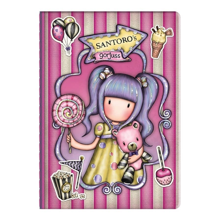 Mały Notes z Naklejkami - Gorjuss - Fairground - First Prize