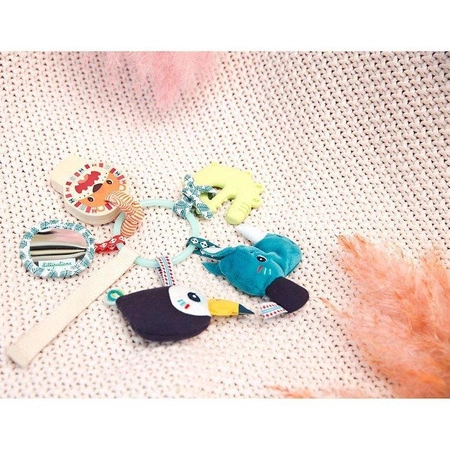 LILLIPUTIENS Wielofunkcyjny brelok z mini-zwierzątkami Dżungla 6 m+