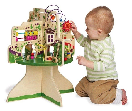 Zabawka edukacyjna, Przygoda na szczycie drzewa, 212280-Manhattan Toy, zabawki drewniane