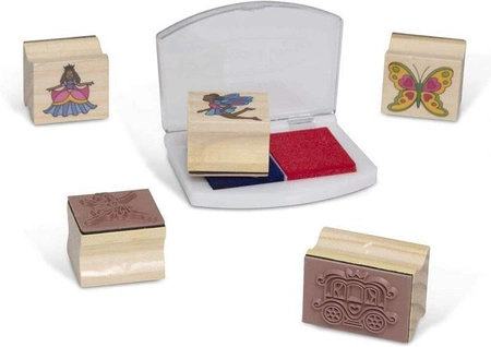 Zestaw drewnianych pieczątek Wróżki 41900-Melissa & Doug, pieczątki dla dzieci