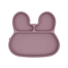 Silikonowy talerzyk z przyssawką Króliczek We Might Be Tiny - Dusty Rose