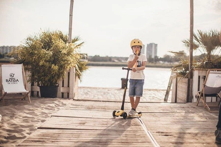 SCOOTANDRIDE Kask S-M dla dzieci 3+ Lemon