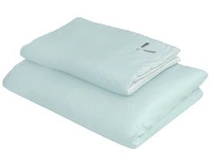 Pościel dziecięca z wypełnieniem 80x100 cm dwustronna zielony&szary PIAPIMO