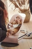 BABYBJORN - leżaczek BALANCE SOFT COTTON/JERSEY - Różowy/Szary