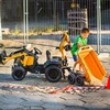 FALK Traktor Case IH Backhoe Pomarańczowy z Przyczepką Ruchoma Łyżka od 3 Lat