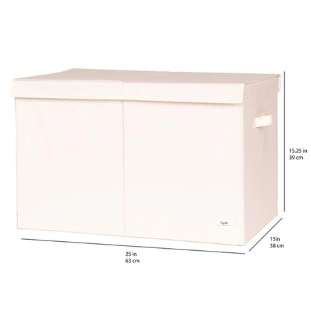 3 Sprouts Pudełko Zamykane Recycled Solid Cream