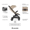 Easywalker Jackey Kompaktowy, samoskładający się wózek spacerowy z torbą transportową Sand Taupe
