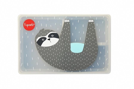 3 Sprouts Lunchbox Premium Silikon Leniwiec Grey