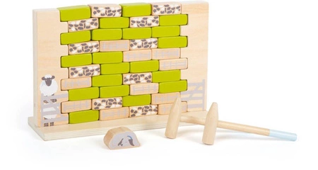 Drewniana gra Chwiejna ściana 12237-Small Foot, gry zręcznościowe dla dzieci