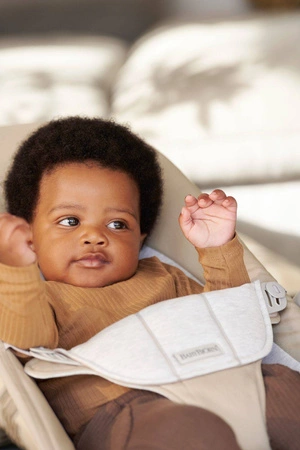 BABYBJORN - leżaczek BALANCE SOFT COTTON/JERSEY - Beż/Szary