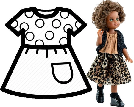 PAOLA REINA Ubranko dla lalek 32 cm 54856