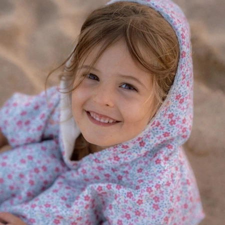 Little Dutch Poncho plażowe Sunny Flowers