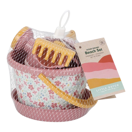 Little Dutch Zestaw plażowy Róż 5 elementów