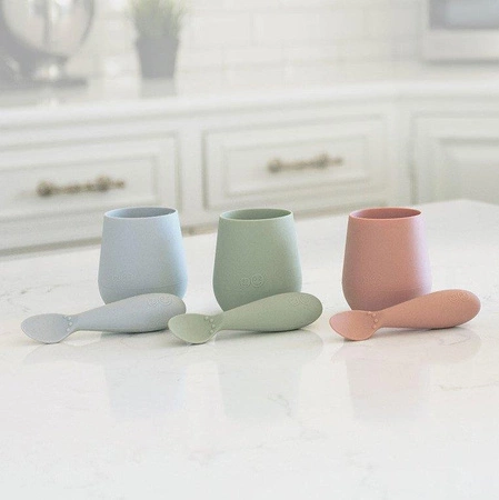 EZPZ Silikonowy kubeczek Tiny Cup 60 ml pastelowa zieleń