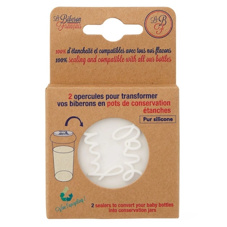 Dyski wymienne do butelek, 2 szt., Serca/My love, Le Biberon Français