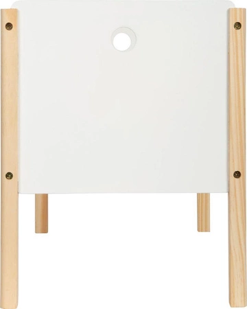 Białe drewniane łóżeczko dla lalek Little Button Small Foot 12495