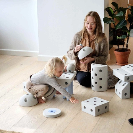 MODU Dreamer kit 12in1 – Kreatywne klocki rozwijające motorykę dużą, żółty