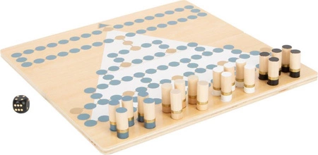 Zestaw drewnianych gier Halma i Malefiz Gold Edition 12223-Small Foot, gry drewniane dla najmłodszych