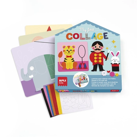 Mój pierwszy zestaw artystyczny Apli Kids - Kolaże z filcu