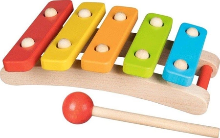 Drewniany ksylofon dla dzieci Barwne dźwięki Goki