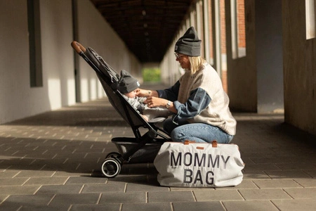 Childhome Torba Mommy bag Kanwas Szara