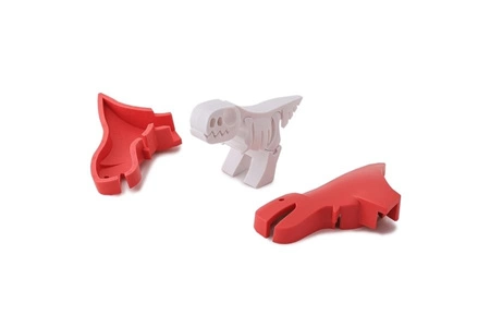 Halftoys Magnetyczny Składany Dinozaur T-Rex z Makietą