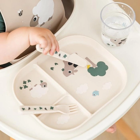 Done by Deer Sztućce dla Dziecka Foodie Tiny Farm Sand