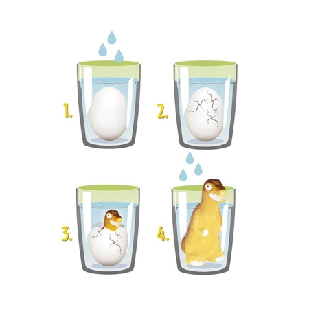 Jajko do wody XXL, wykluwający się Dinozaur, Zestaw kreatywny