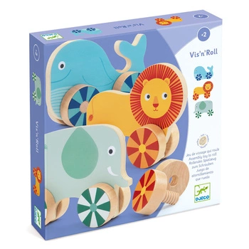 Drewniane wkrętki zwierzątka  DJ01684